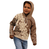 Samoa Women's Day Kid Hoodie Tiale Flower Mix Siapo Tapa LT7 - Polynesian Pride