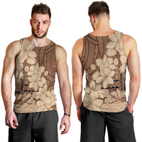 Samoa Women's Day Men Tank Top Tiale Flower Mix Siapo Tapa LT7 - Polynesian Pride