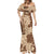 Samoa Women's Day Mermaid Dress Tiale Flower Mix Siapo Tapa LT7 - Polynesian Pride