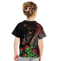 Aloha Hawaii Manta Rays Kid T Shirt Red Ohia Lehua LT7 - Polynesian Pride
