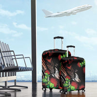 Aloha Hawaii Manta Rays Luggage Cover Red Ohia Lehua LT7 - Polynesian Pride
