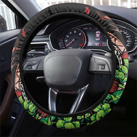 Aloha Hawaii Manta Rays Steering Wheel Cover Red Ohia Lehua LT7 - Polynesian Pride