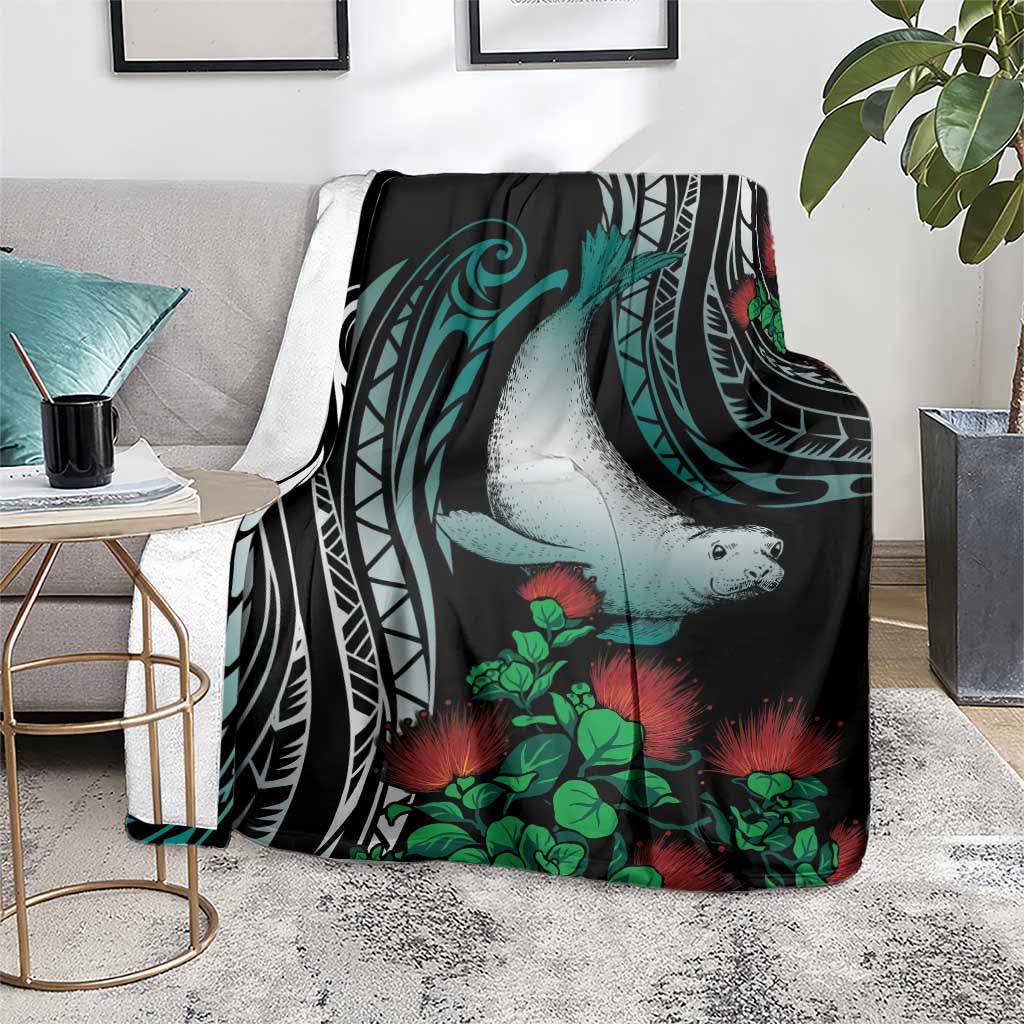 Aloha Hawaii Monk Seal Blanket Mix Ohia Lehua LT7 - Polynesian Pride
