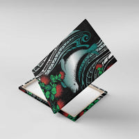 Aloha Hawaii Monk Seal Canvas Wall Art Mix Ohia Lehua LT7 With Frame Teal - Polynesian Pride