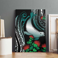 Aloha Hawaii Monk Seal Canvas Wall Art Mix Ohia Lehua LT7 - Polynesian Pride