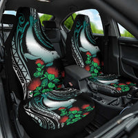 Aloha Hawaii Monk Seal Car Seat Cover Mix Ohia Lehua LT7 One Size Teal - Polynesian Pride