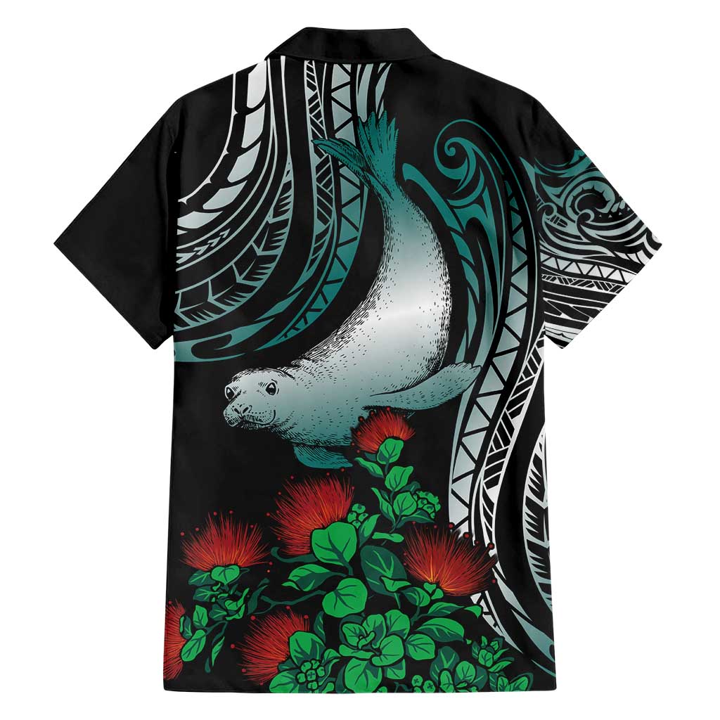 Aloha Hawaii Monk Seal Hawaiian Shirt Mix Ohia Lehua LT7 - Polynesian Pride