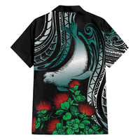 Aloha Hawaii Monk Seal Hawaiian Shirt Mix Ohia Lehua LT7 - Polynesian Pride
