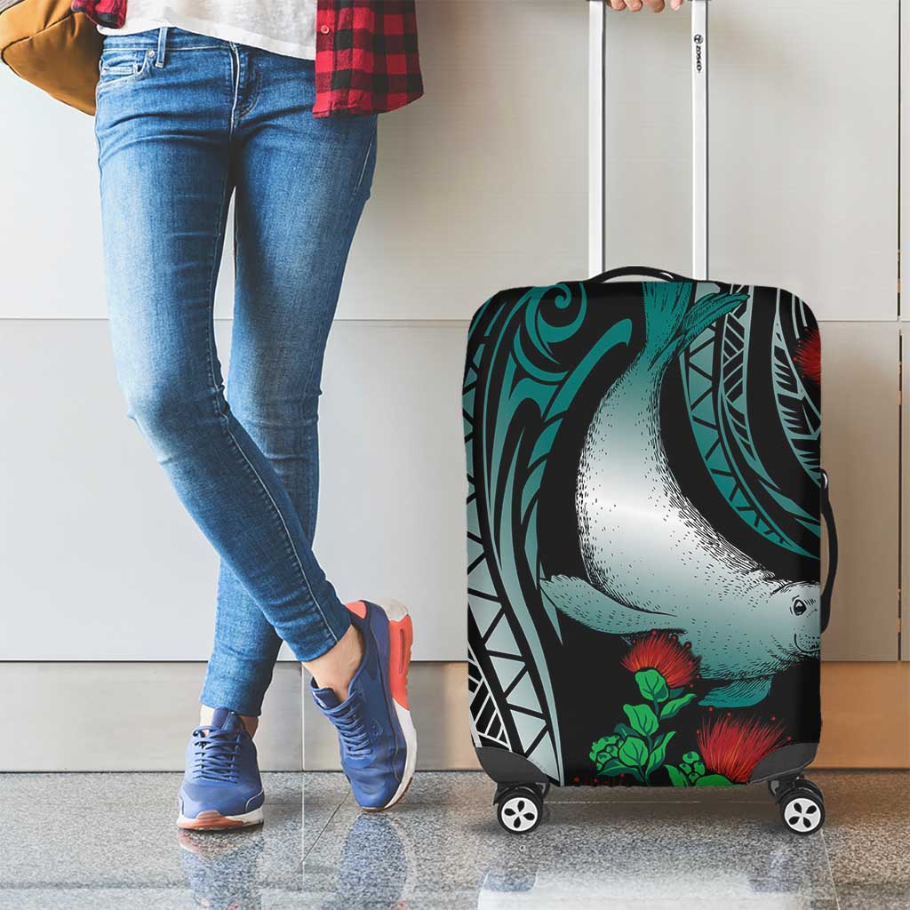 Aloha Hawaii Monk Seal Luggage Cover Mix Ohia Lehua LT7 - Polynesian Pride