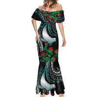 Aloha Hawaii Monk Seal Mermaid Dress Mix Ohia Lehua LT7 - Polynesian Pride