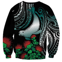 Aloha Hawaii Monk Seal Sweatshirt Mix Ohia Lehua LT7 - Polynesian Pride