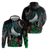 Aloha Hawaii Monk Seal Zip Hoodie Mix Ohia Lehua LT7 - Polynesian Pride