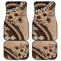 Bula Fiji Car Mats Mocha Brown Kaivity Masi Tapa LT7 - Polynesian Pride