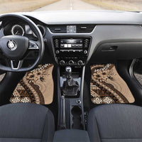 Bula Fiji Car Mats Mocha Brown Kaivity Masi Tapa LT7 Set 2pcs - Front Brown - Polynesian Pride