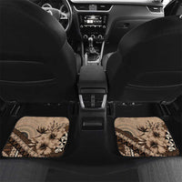Bula Fiji Car Mats Mocha Brown Kaivity Masi Tapa LT7 Set 2pcs - Back Brown - Polynesian Pride