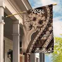 Bula Fiji Garden Flag Mocha Brown Kaivity Masi Tapa LT7 House Flag Brown - Polynesian Pride