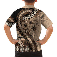 Bula Fiji Hawaiian Shirt Mocha Brown Kaivity Masi Tapa LT7 - Polynesian Pride