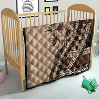 Bula Fiji Quilt Mocha Brown Kaivity Masi Tapa LT7 - Polynesian Pride
