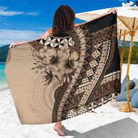 Bula Fiji Sarong Mocha Brown Kaivity Masi Tapa LT7 One Size 44 x 66 inches Brown - Polynesian Pride