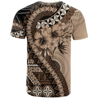 Bula Fiji T Shirt Mocha Brown Kaivity Masi Tapa LT7 - Polynesian Pride