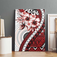 Bula Fiji Canvas Wall Art White Kaivity Masi Tapa LT7 - Polynesian Pride