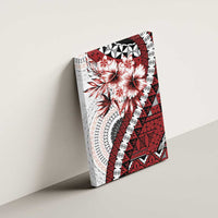 Bula Fiji Canvas Wall Art White Kaivity Masi Tapa LT7 - Polynesian Pride