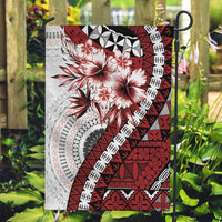 Bula Fiji Garden Flag White Kaivity Masi Tapa LT7 Garden Flag White - Polynesian Pride