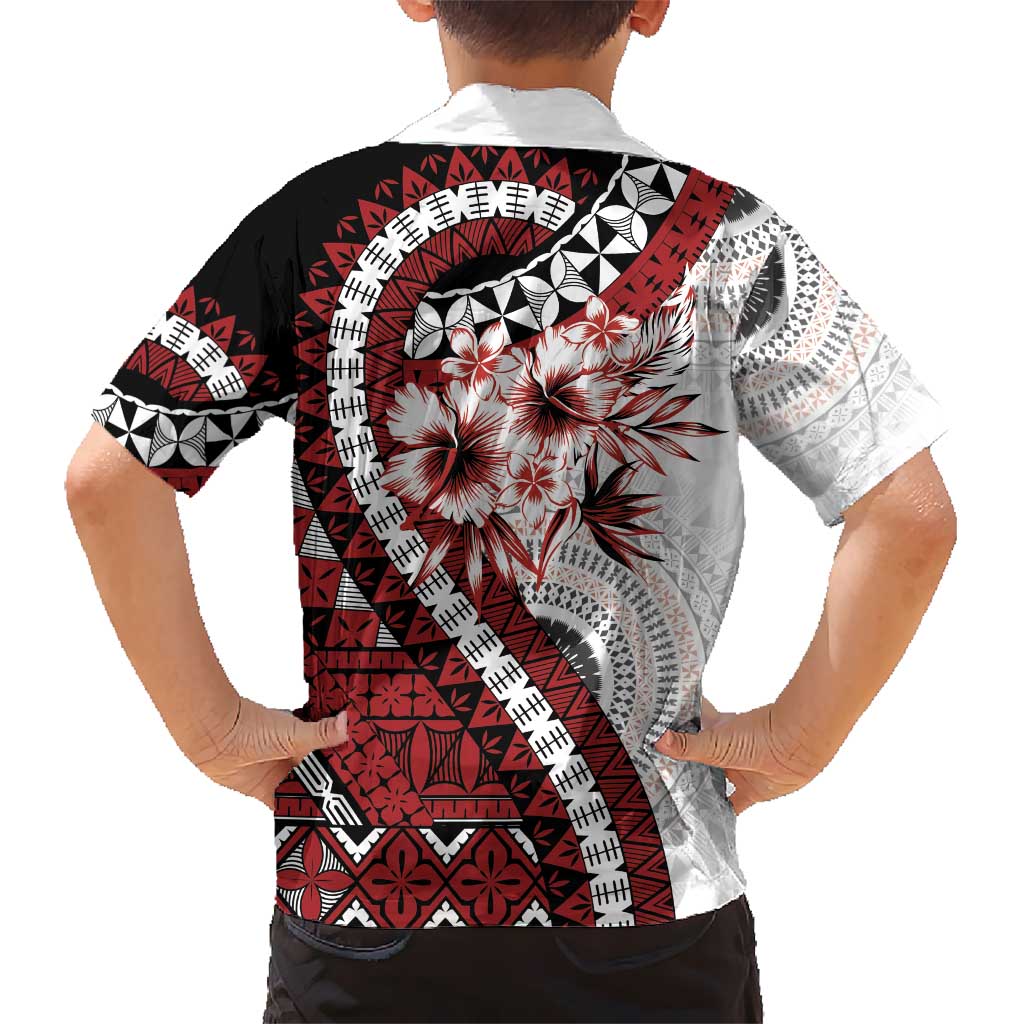 Bula Fiji Hawaiian Shirt White Kaivity Masi Tapa LT7 - Polynesian Pride