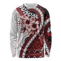 Bula Fiji Long Sleeve Shirt White Kaivity Masi Tapa LT7 Unisex White - Polynesian Pride