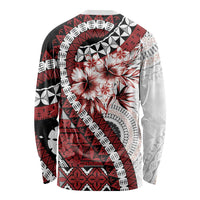 Bula Fiji Long Sleeve Shirt White Kaivity Masi Tapa LT7 - Polynesian Pride