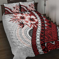 Bula Fiji Quilt Bed Set White Kaivity Masi Tapa LT7 White - Polynesian Pride