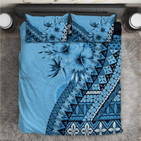 Bula Fiji Bedding Set Turquoise Kaivity Masi Tapa LT7 Turquoise - Polynesian Pride