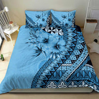 Bula Fiji Bedding Set Turquoise Kaivity Masi Tapa LT7 - Polynesian Pride