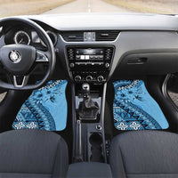 Bula Fiji Car Mats Turquoise Kaivity Masi Tapa LT7 Set 2pcs - Front Turquoise - Polynesian Pride