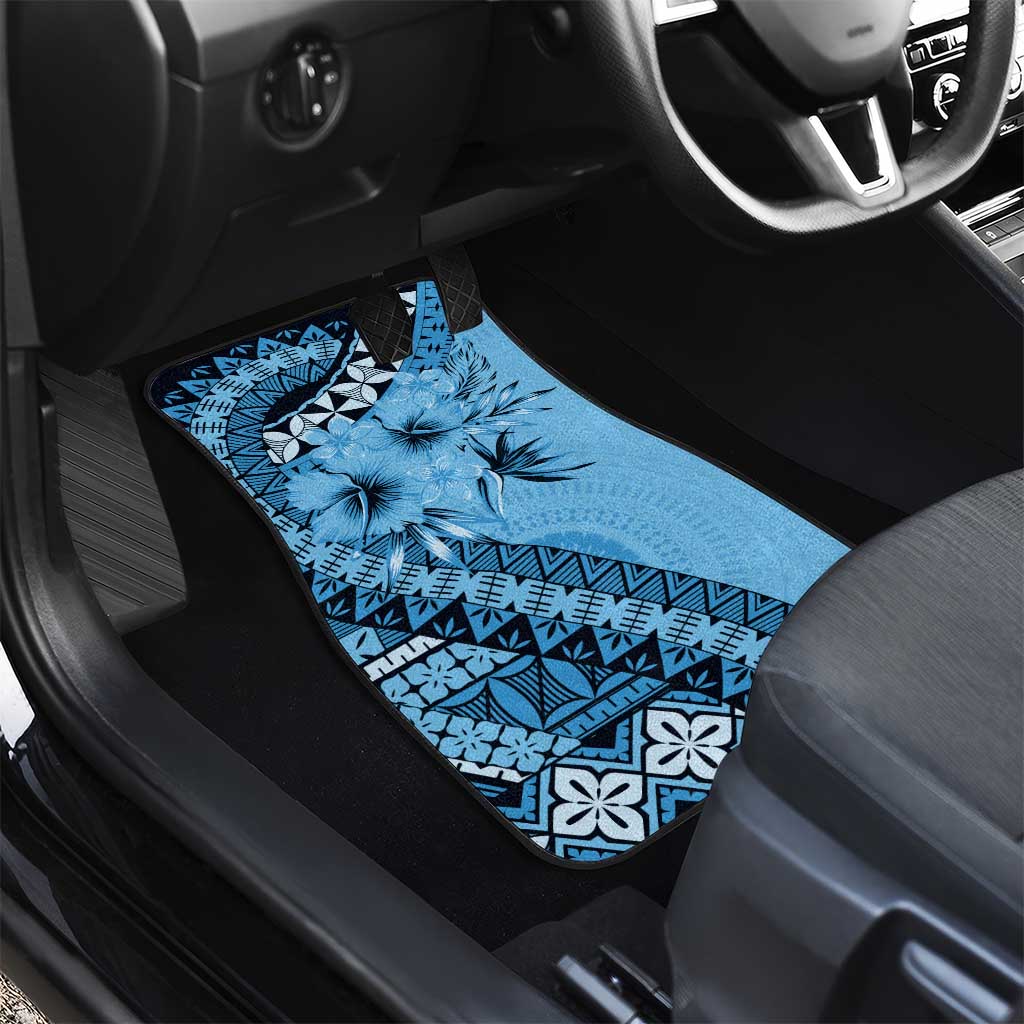 Bula Fiji Car Mats Turquoise Kaivity Masi Tapa LT7 - Polynesian Pride