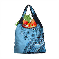 Bula Fiji Grocery Bag Turquoise Kaivity Masi Tapa LT7 1-pack One Size Turquoise - Polynesian Pride