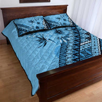 Bula Fiji Quilt Bed Set Turquoise Kaivity Masi Tapa LT7 - Polynesian Pride