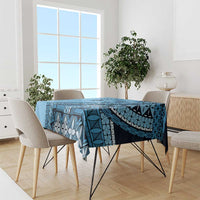 Bula Fiji Tablecloth Turquoise Kaivity Masi Tapa LT7 - Polynesian Pride