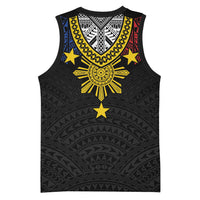 Philippines Heritage Baybayin Mix Polynesian Basketball Jersey LT7 - Polynesian Pride