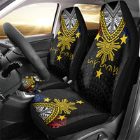 Philippines Heritage Baybayin Mix Polynesian Car Seat Cover LT7 - Polynesian Pride