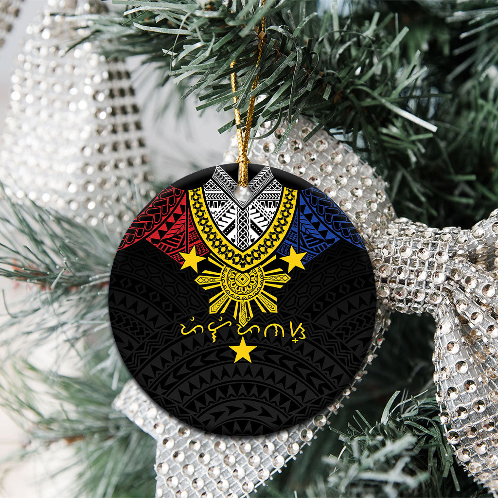 Philippines Heritage Baybayin Mix Polynesian Ceramic Ornament