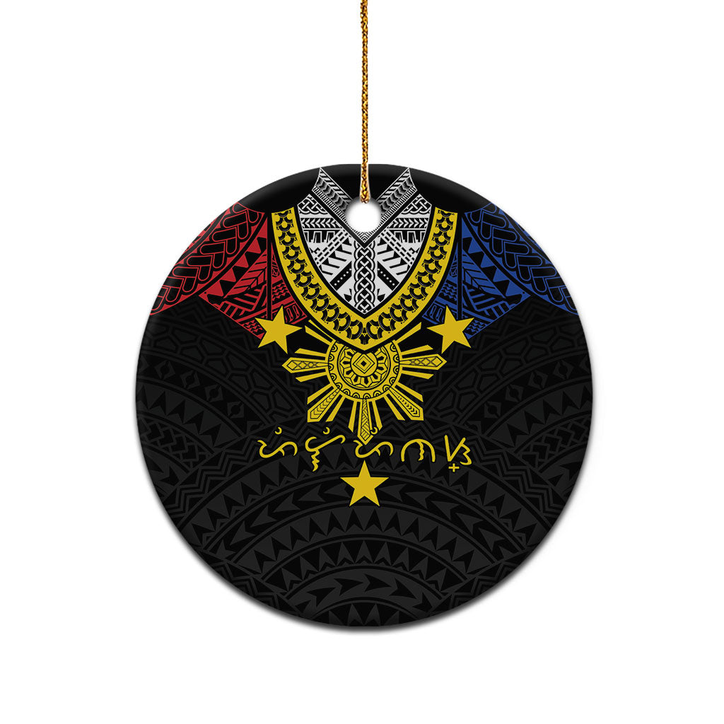 Philippines Heritage Baybayin Mix Polynesian Ceramic Ornament