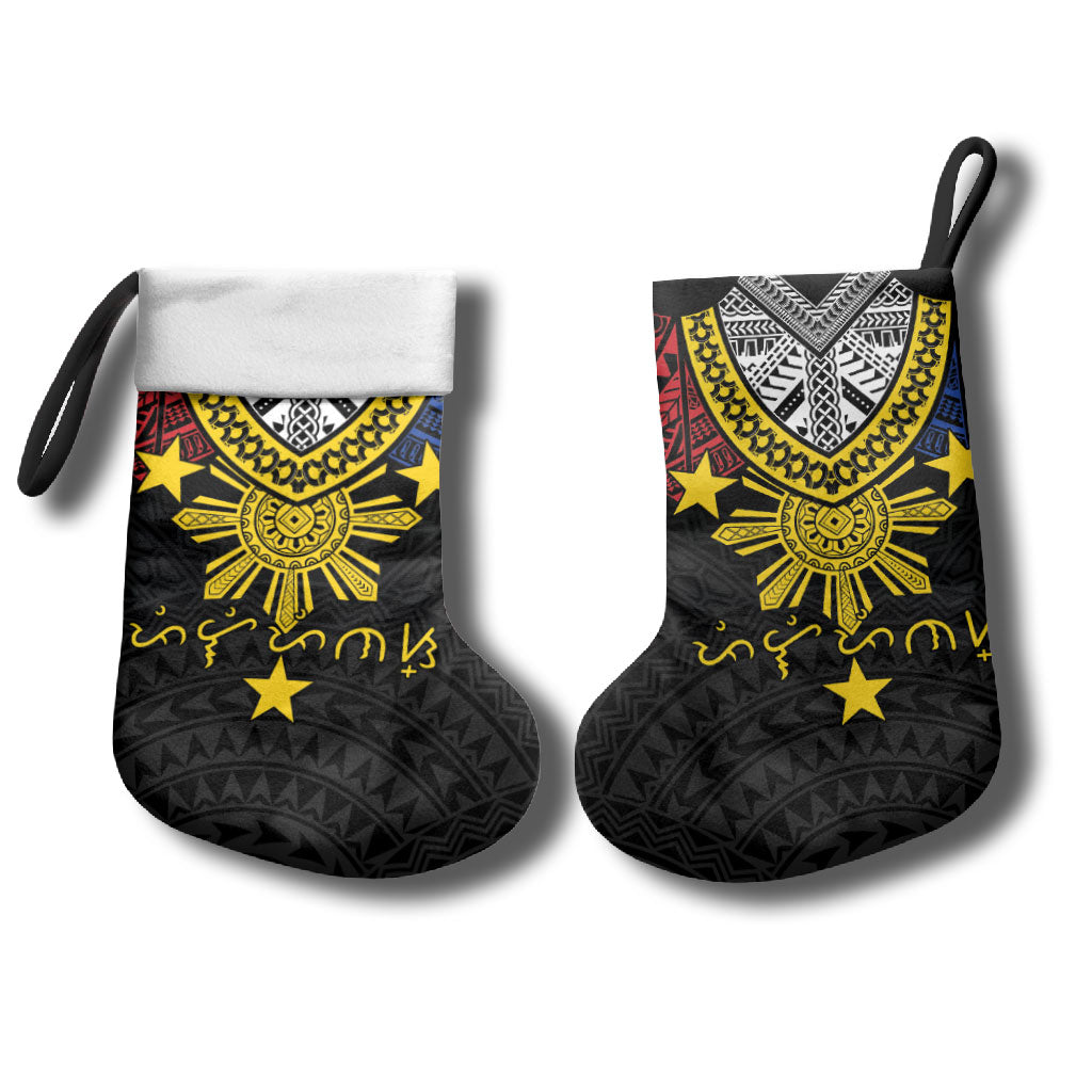 Philippines Heritage Baybayin Mix Polynesian Christmas Stocking