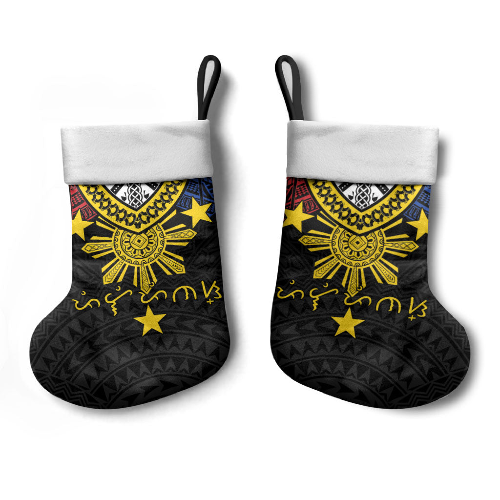 Philippines Heritage Baybayin Mix Polynesian Christmas Stocking