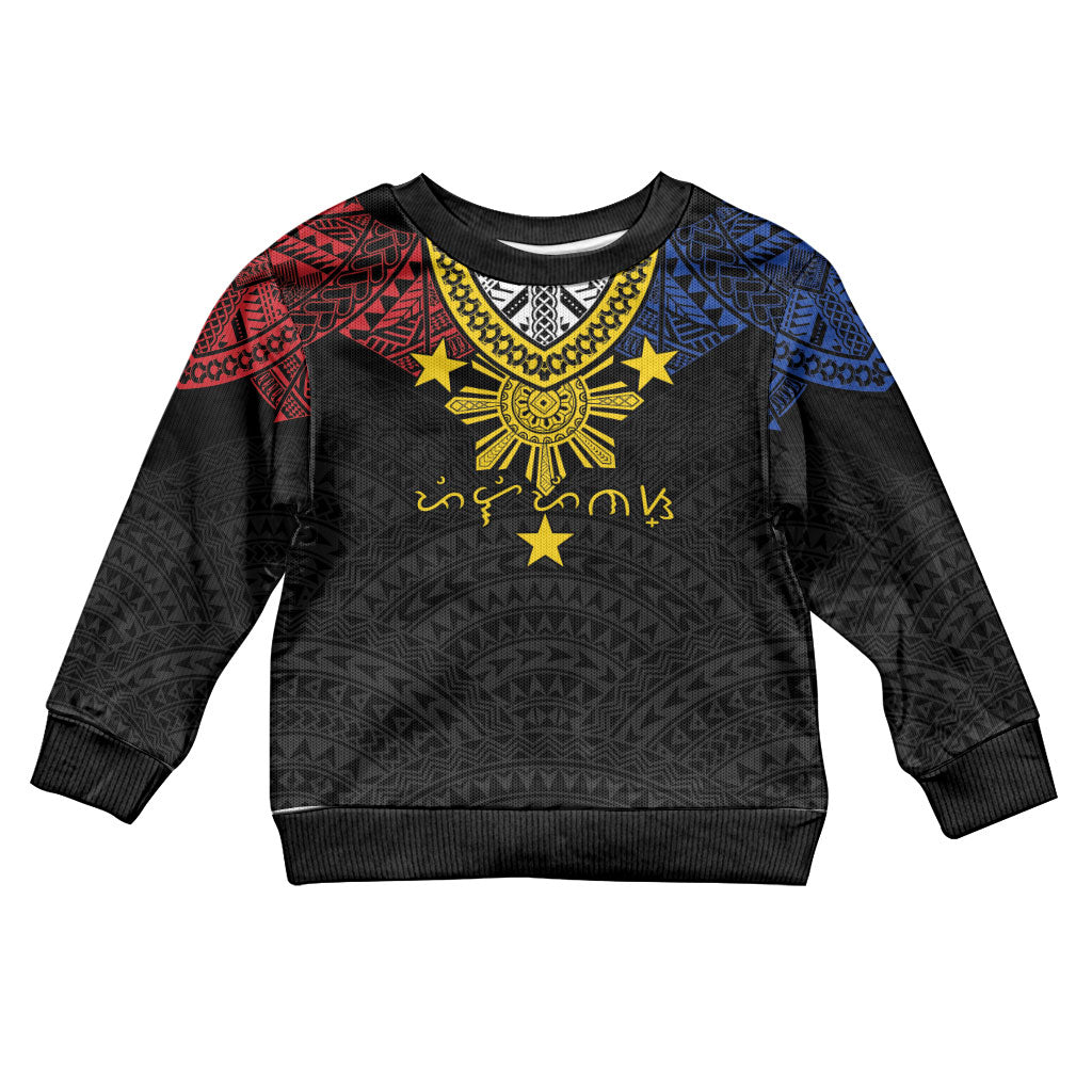 Philippines Heritage Baybayin Mix Polynesian Kid Ugly Christmas Sweater
