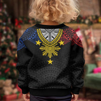 Philippines Heritage Baybayin Mix Polynesian Kid Ugly Christmas Sweater