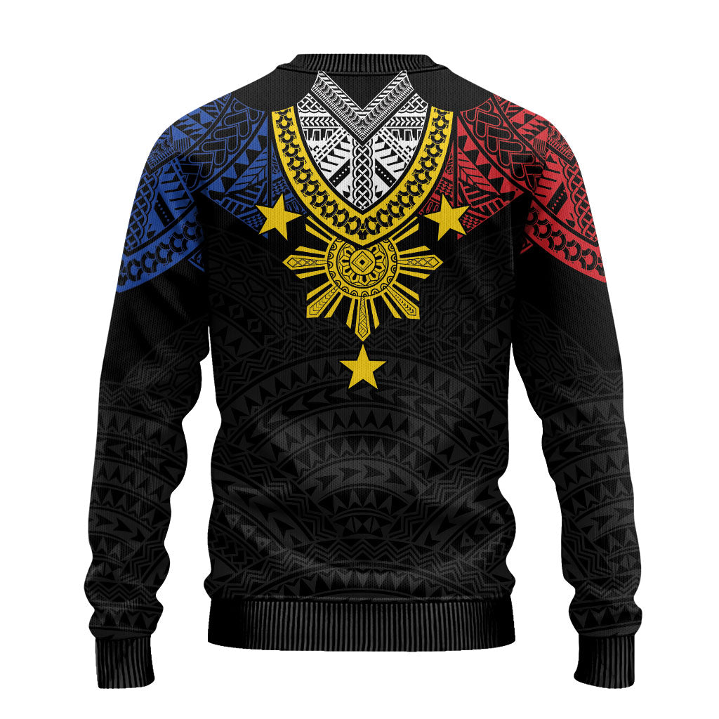 Philippines Heritage Baybayin Mix Polynesian Ugly Christmas Sweater