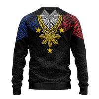 Philippines Heritage Baybayin Mix Polynesian Ugly Christmas Sweater