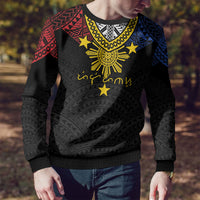 Philippines Heritage Baybayin Mix Polynesian Ugly Christmas Sweater