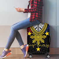 Philippines Heritage Baybayin Mix Polynesian Luggage Cover LT7 - Polynesian Pride